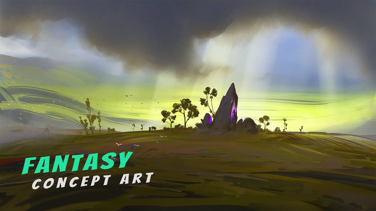 Epic Fantasy Landscape Digital Painting