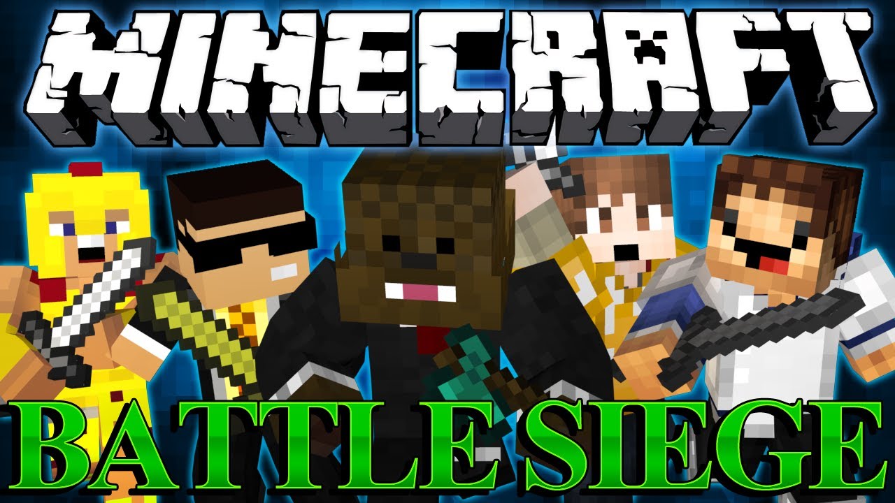 TRAPS in Minecraft BATTLE SIEGE Minigame w/ BajanCanadian, Bodil40, Woofless and Palmer! | JeromeASF