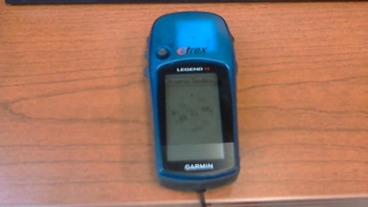 Operating a Garmin GPS