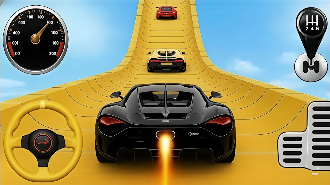 ,impossible stunt 🍷🗿|| car racing game 3d||Rampage racing 🏎️ #rampage #gaming  #cargames #trending