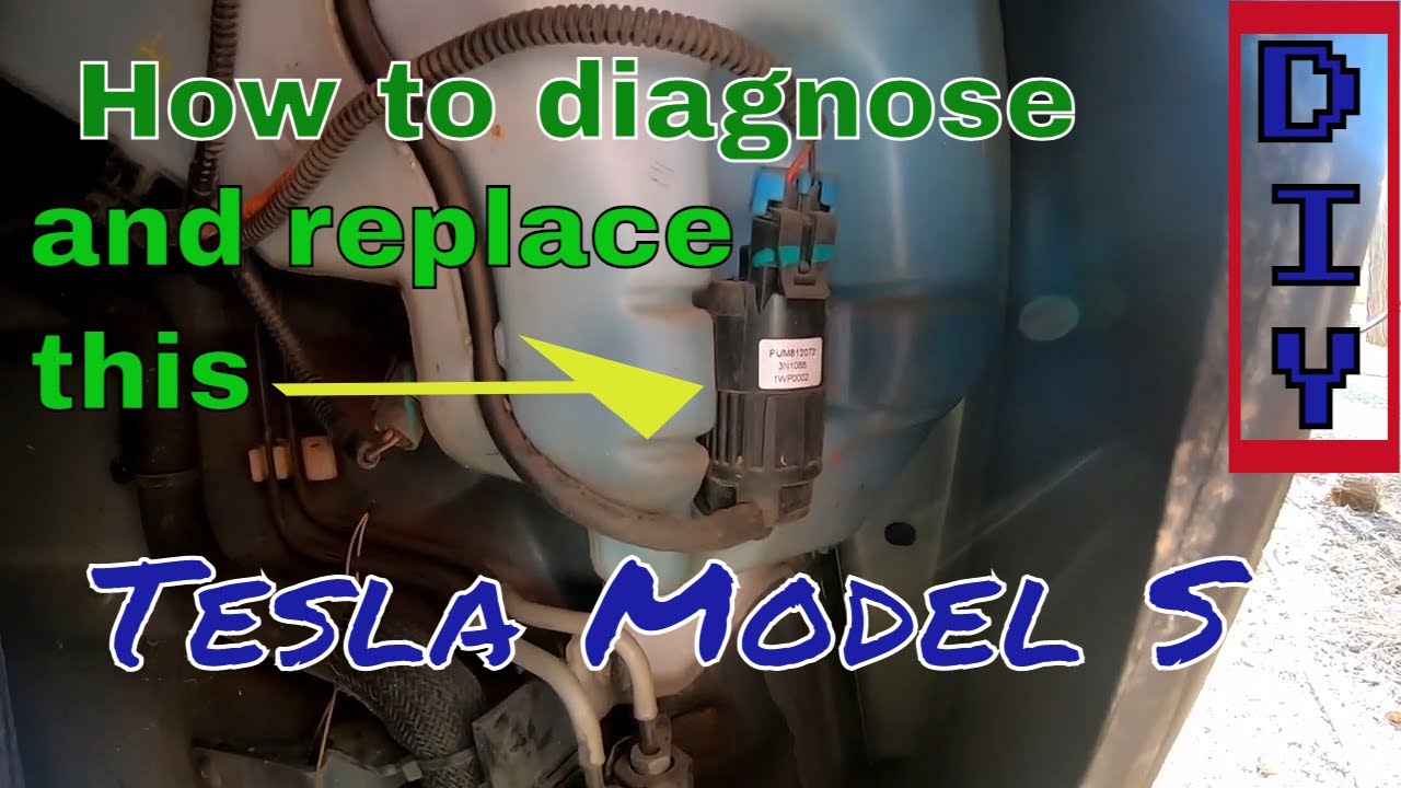 Tesla Model S Washer Pump diagnostic and replacement on our 2013 S 85 with almost 200'000 miles, DIY