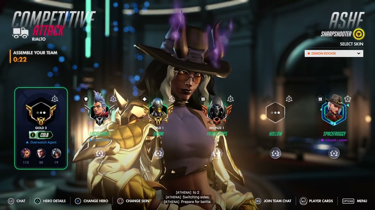 This round actually had me scared in the end (Round 2 Comp: Played Ashe) Overwatch 