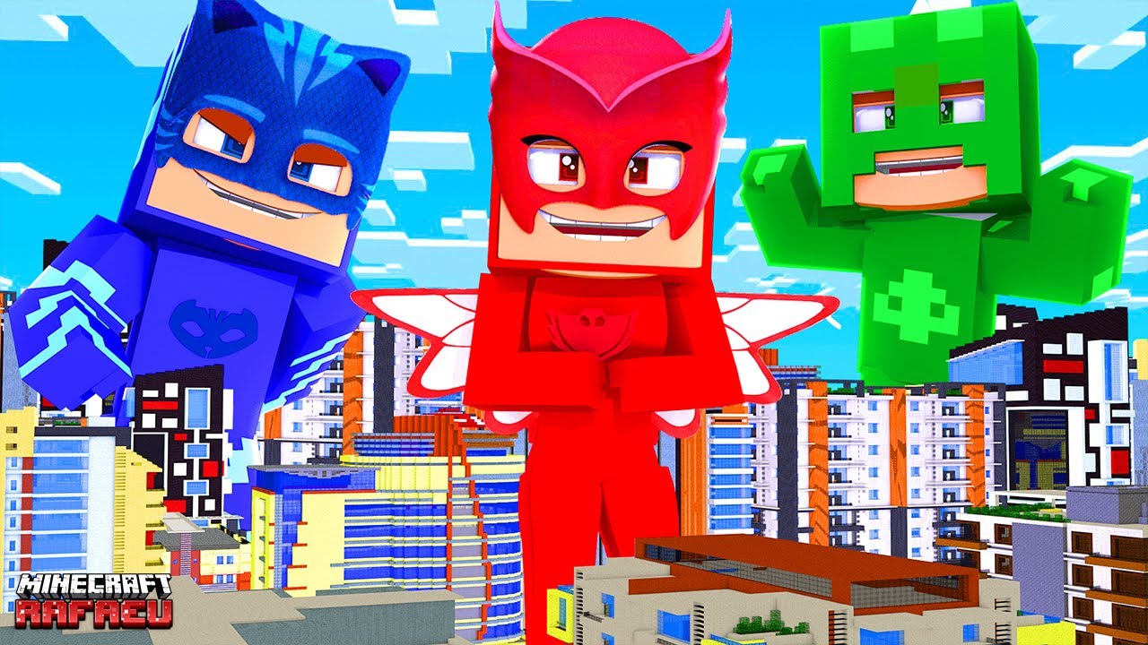 PJ Masks Ficaram GIGANTES no Minecraft