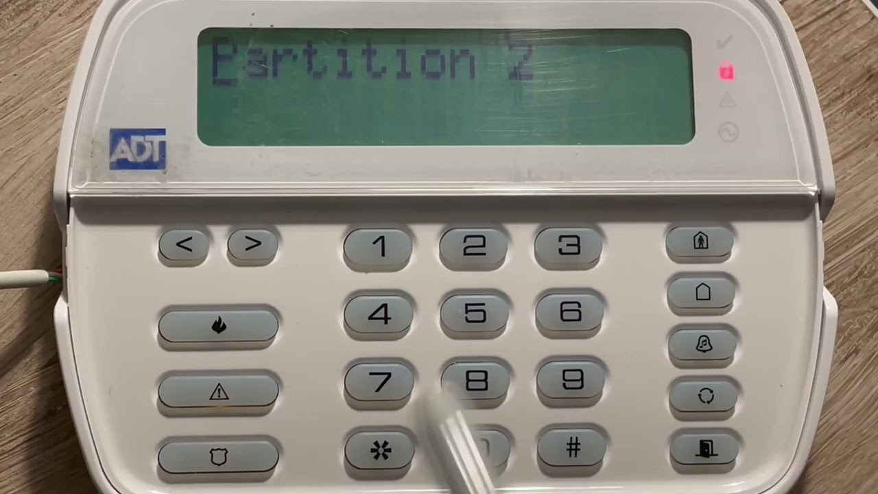 DSC pc1832 partition labels