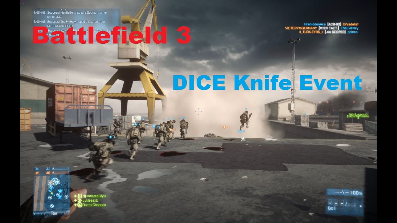 Battlefield 3 - Dice Knife Event - old stuff - Community mit Messer vs Dice mit Pistole