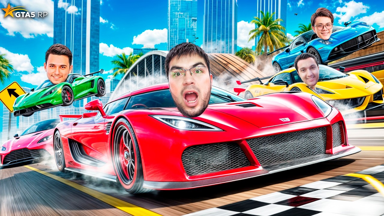 5 TA TASODIFIY MASHINA – QAYSI BIRIGA MINASAN BUNI RANDOM HAL QILADI! KULGILI POYGALAR - GTA 5 RP