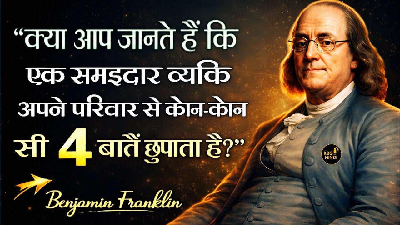“एक समझदार व्यक्ति अपने परिवार से कौन-सी 4 Important बातें छुपाता है? | Benjamin Franklin Wisdom”