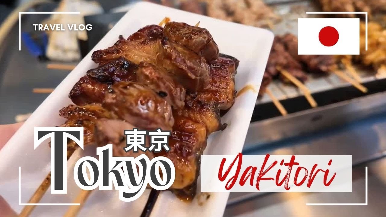 🌄 The Ultimate Japanese Street Food Experience: Standing Yakitori! ✨究極の日本ストリートフード体験：立ち食い焼き鳥#yakitori