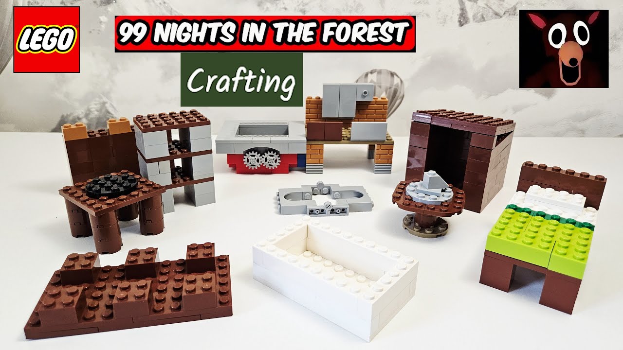 КРАФТИНГ 99 НОЧЕЙ В ЛЕСУ ИЗ  LEGO  лего самоделка #легосамоделки