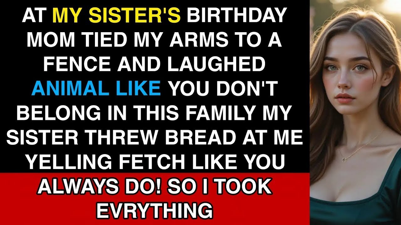 “At My Sister’s Birthday, Mom Tied My Arms to Fence and Laughed, ‘Animals Like You Didn’t Belong
