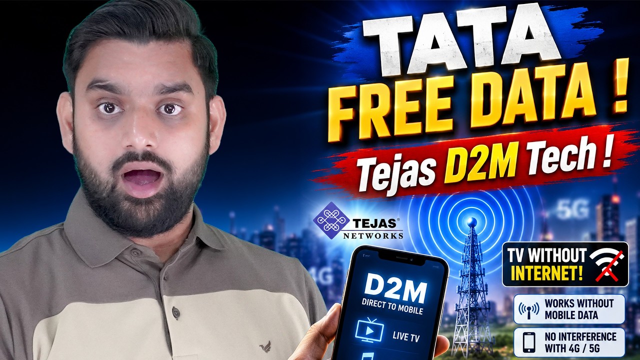 TATA Tejas Networks D2M Technology Explained | TV Without Internet in India!