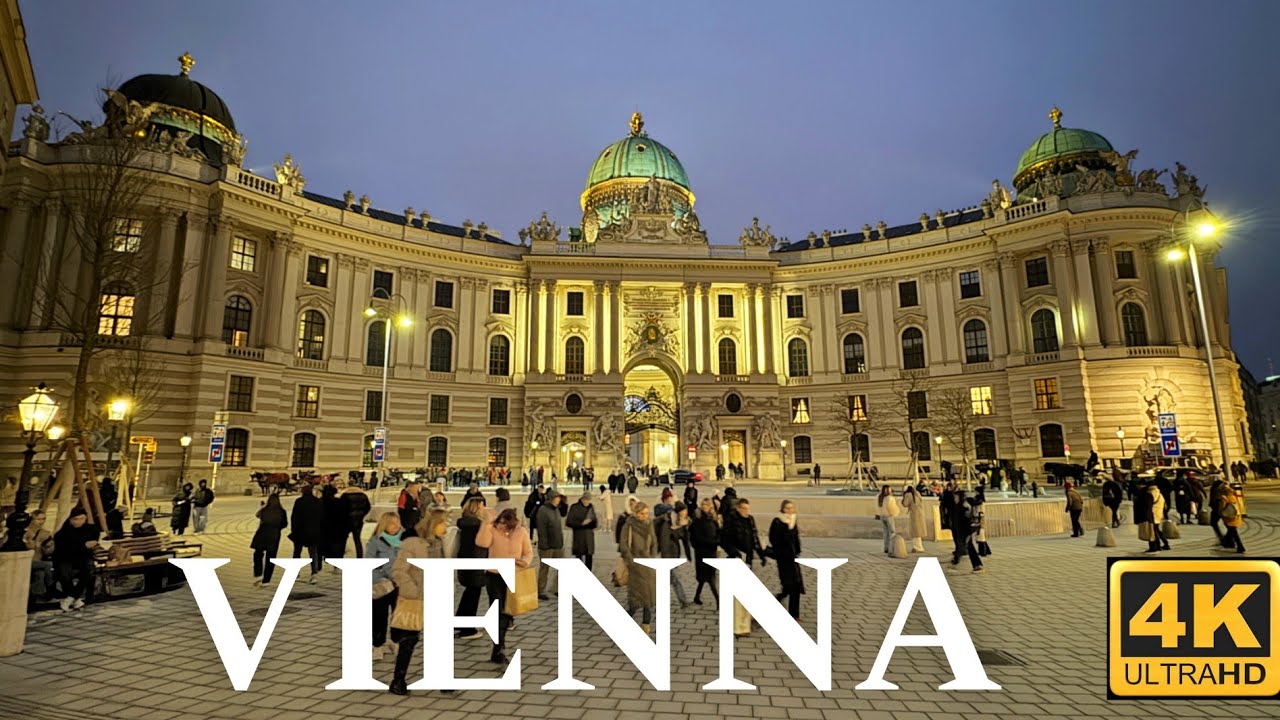 Vienna Austria 🇦🇹 January walking tour 4K UHD