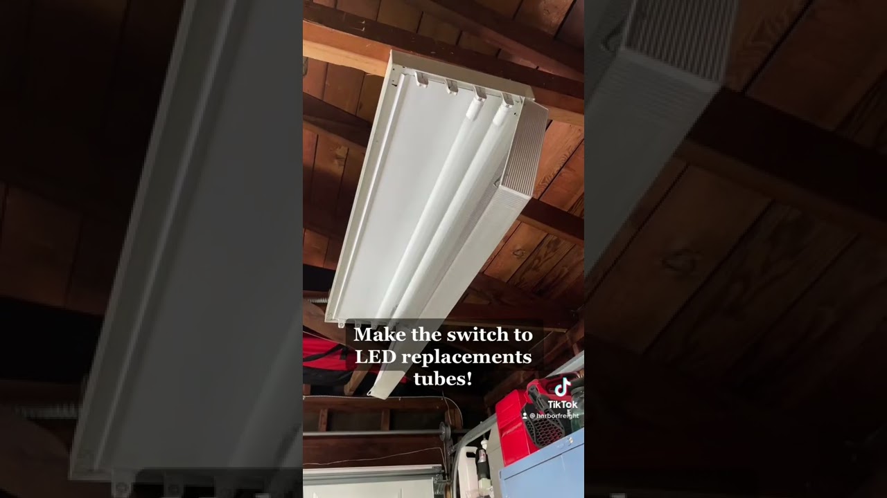 Braun 4 Ft. LED T8 Fluorescent Tube Replacement Bulbs | Harbor Freight #shorts