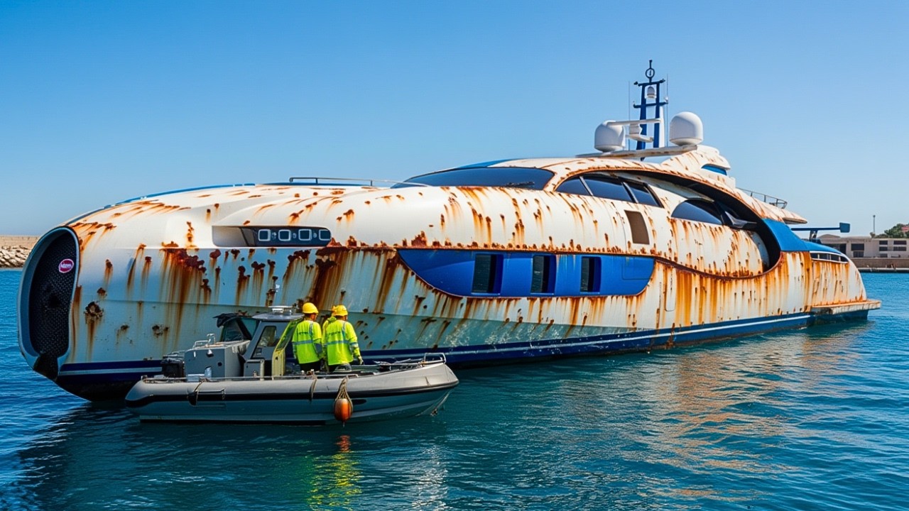 I Bought an Abandoned Bugatti Yacht and Restored it to like New ( REAL Restoration )