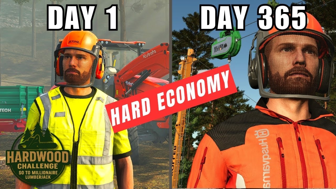 Hard Economy, Zero Dollars, And A Chainsaw - Hardwood Challenge &ndash; Year 1