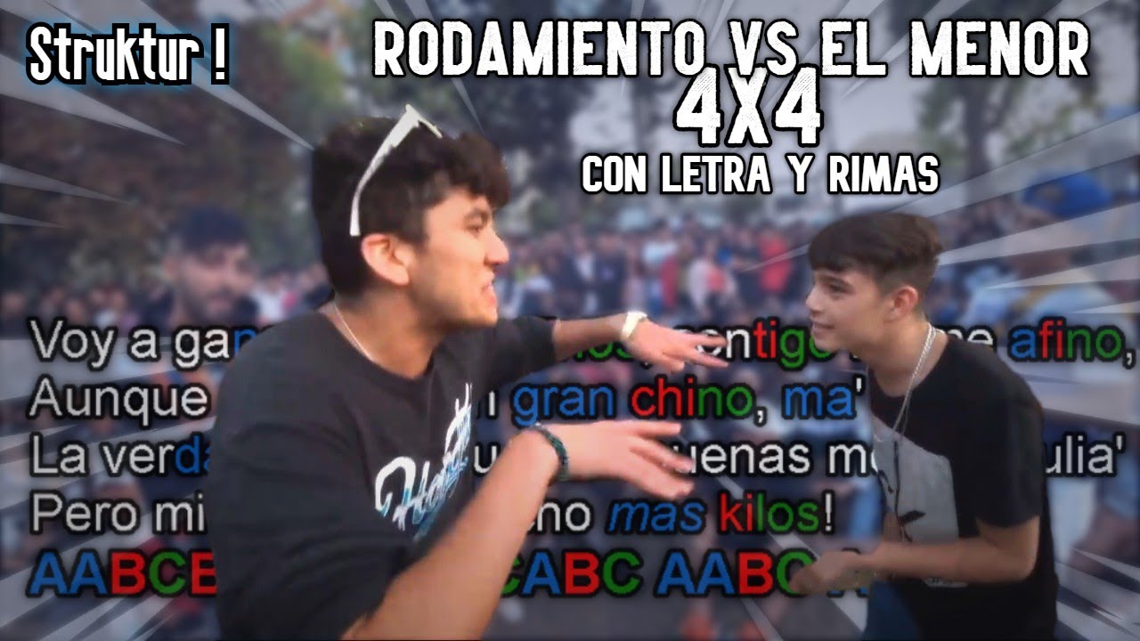 Rodamiento vs El Menor SUBTITULADO con LETRA y RIMAS(metrica analizada) - Struktur !