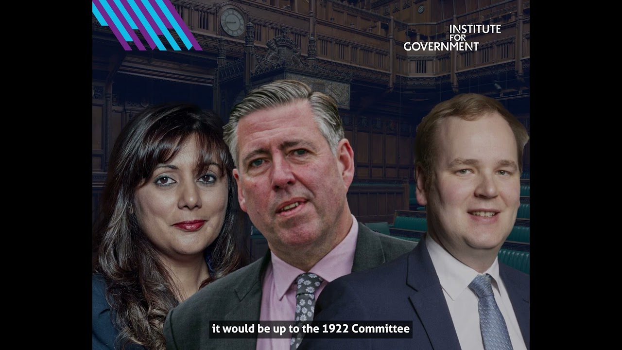 How do Conservative MPs initiate a leadership contest?