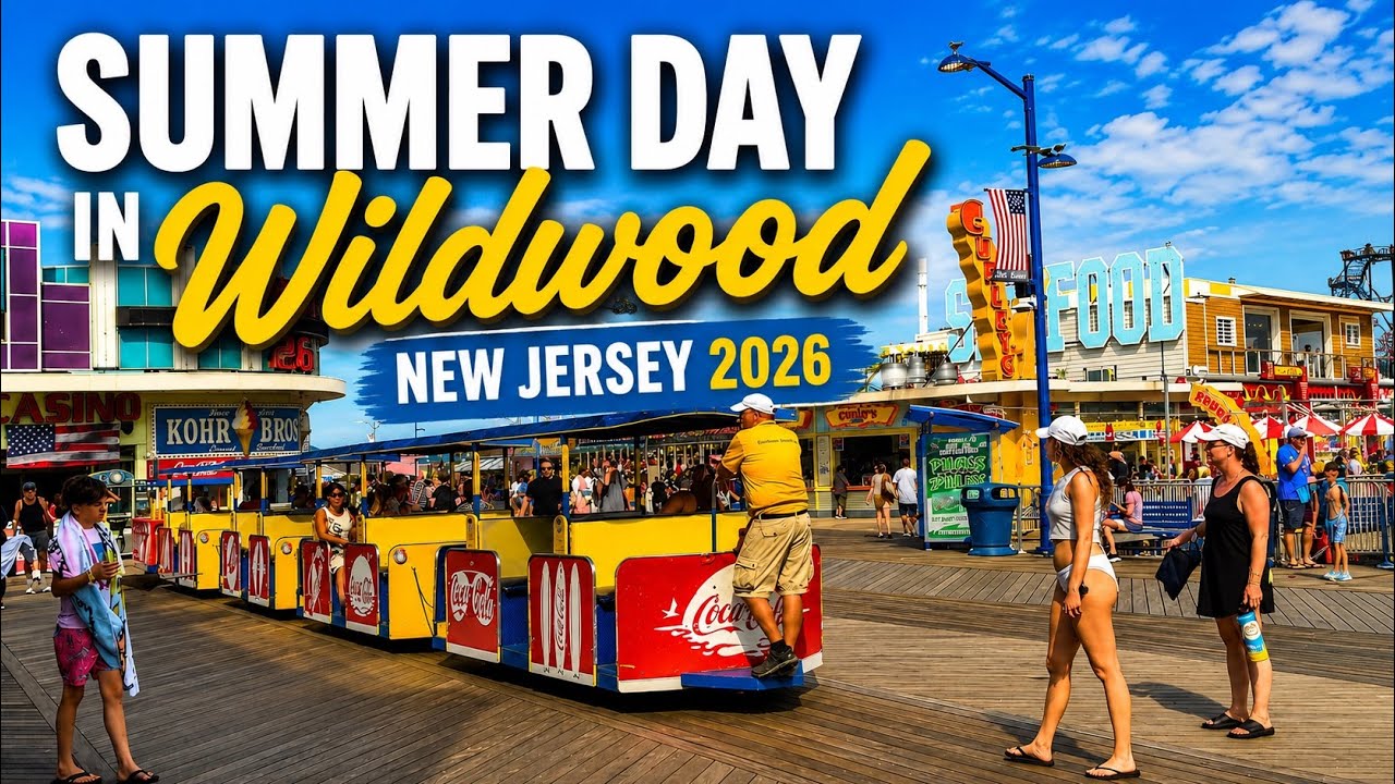 A Perfect Summer Day in Wildwood New Jersey | Boardwalk, Beach & Jersey Shore Vibes (2026) 4K