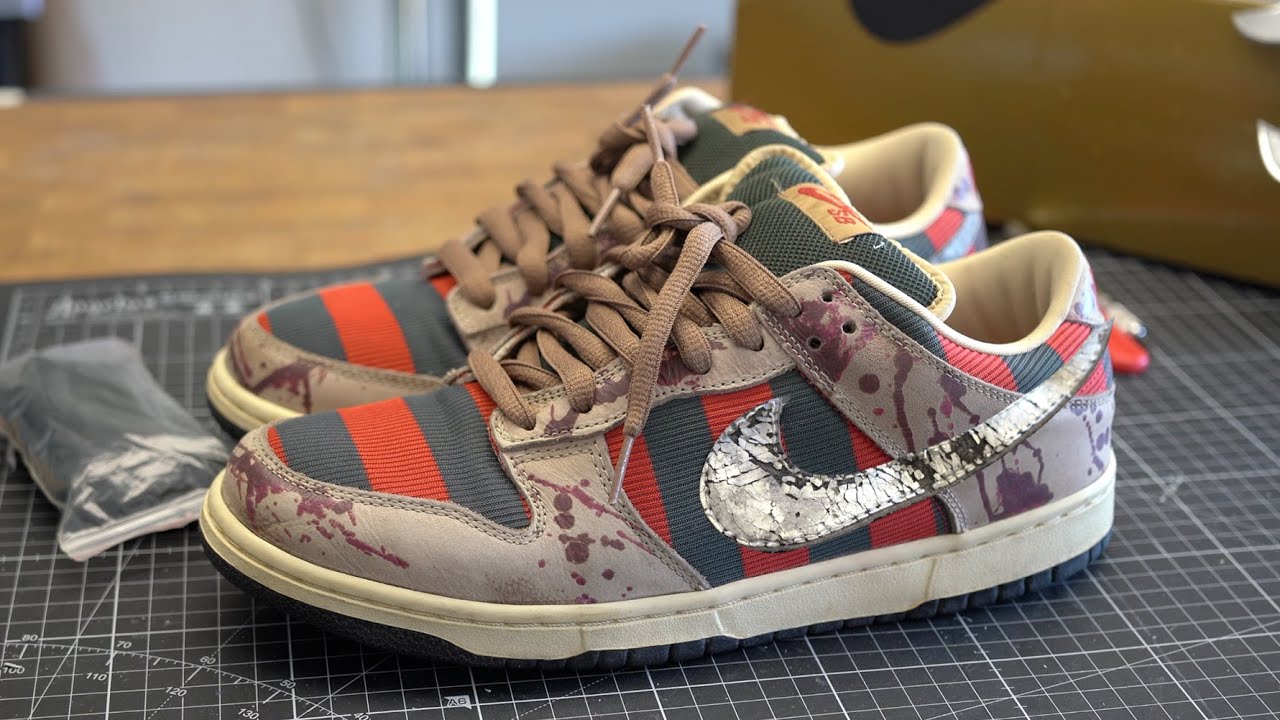 $25,000 Freddy Kruger Nike SB Cracked Swoosh Replacement