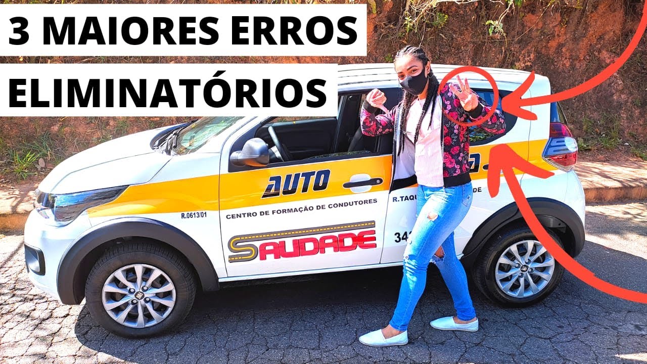 🚨 3 - MAIORES ERROS ELIMINATÓRIOS NO EXAME DE DIREÇÃO VEÍCULAR
