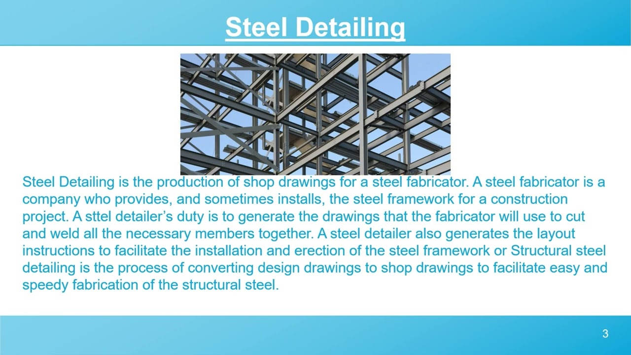 Basics of steel detailing 