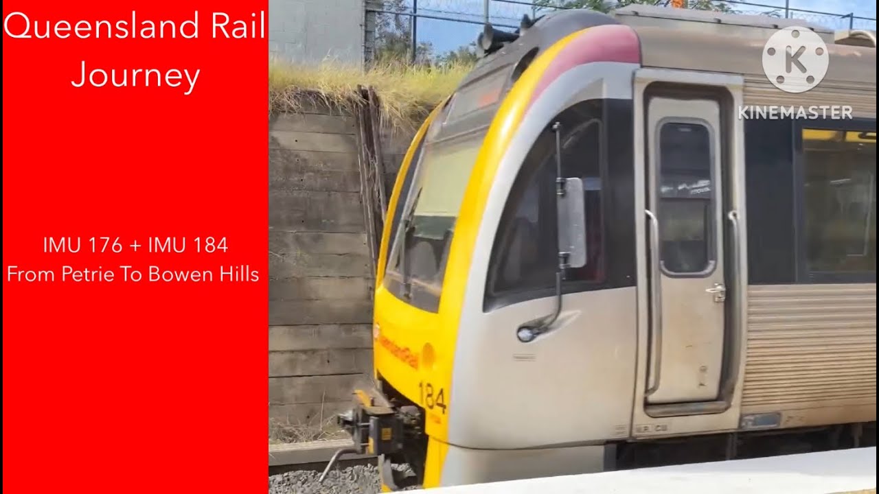 Queensland Rail Journey - IMU 176 + IMU 184 From Petrie To Bowen Hills