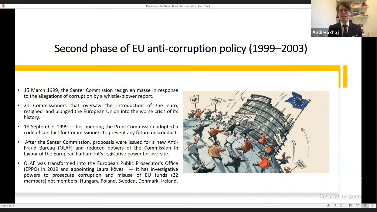 Andi Hoxhaj on The EU Anti-Corruption Policy