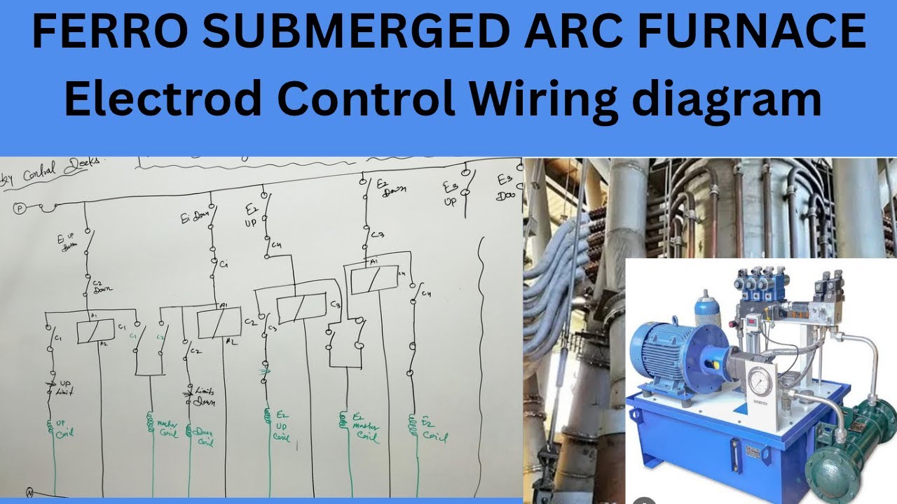 Ferro Submerged Arc Furnace Electrode Control Wiring diagram kaise banaye||Hydrolic Power Peck||