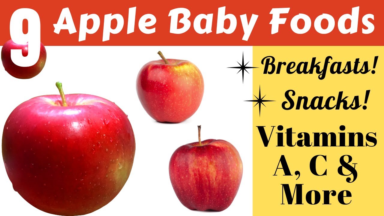 Baby Foods | 9 Apple Baby Foods | 9 Healthy Baby Food Varieties w/ Apple, Rice, Wheat & Sabudana