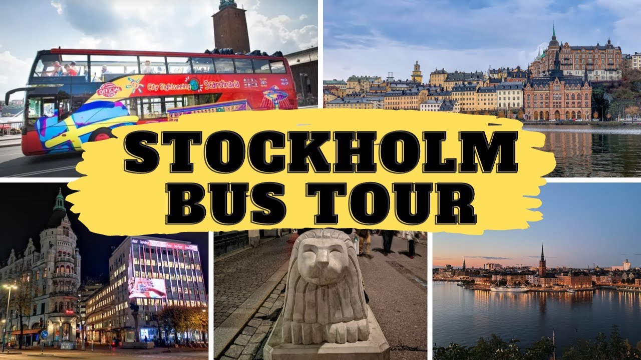 [4K] Stockholm Bus Tour | Sightseeing Bus Stockholm Sweden