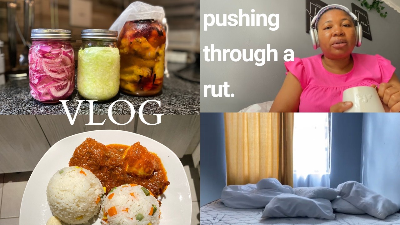 Vlog: pushing through a rut + a valentine gift + making  sauerkraut for the first time.