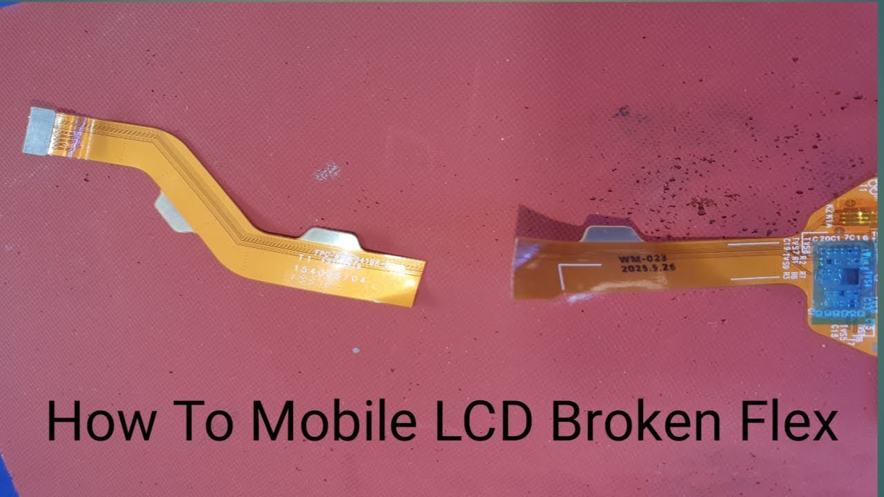 How To Mobile LCD Broken Flex Repair / LCD Ribbon Repairing