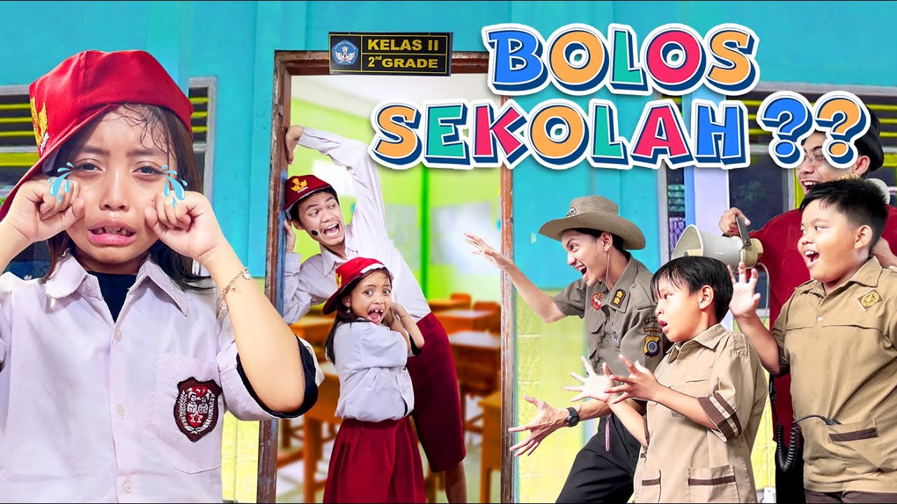 LEIKA BOLOS SEKOLAH 😱 AYAH MARAH BESAR | DRAMA PARODI LEIKA & TOMPEL DIKEJAR POLISI