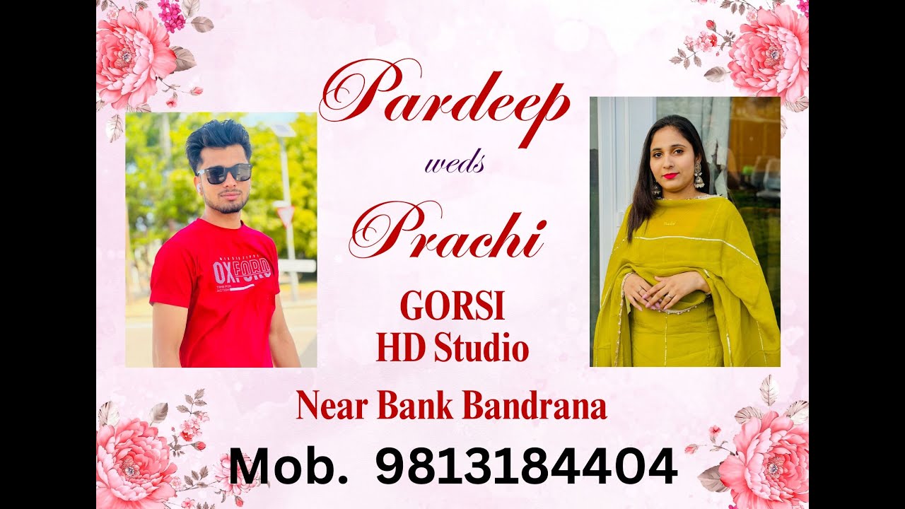 Pardeep weds Prachi, Gorsi HD Studio Bandrana , M. 9813184404