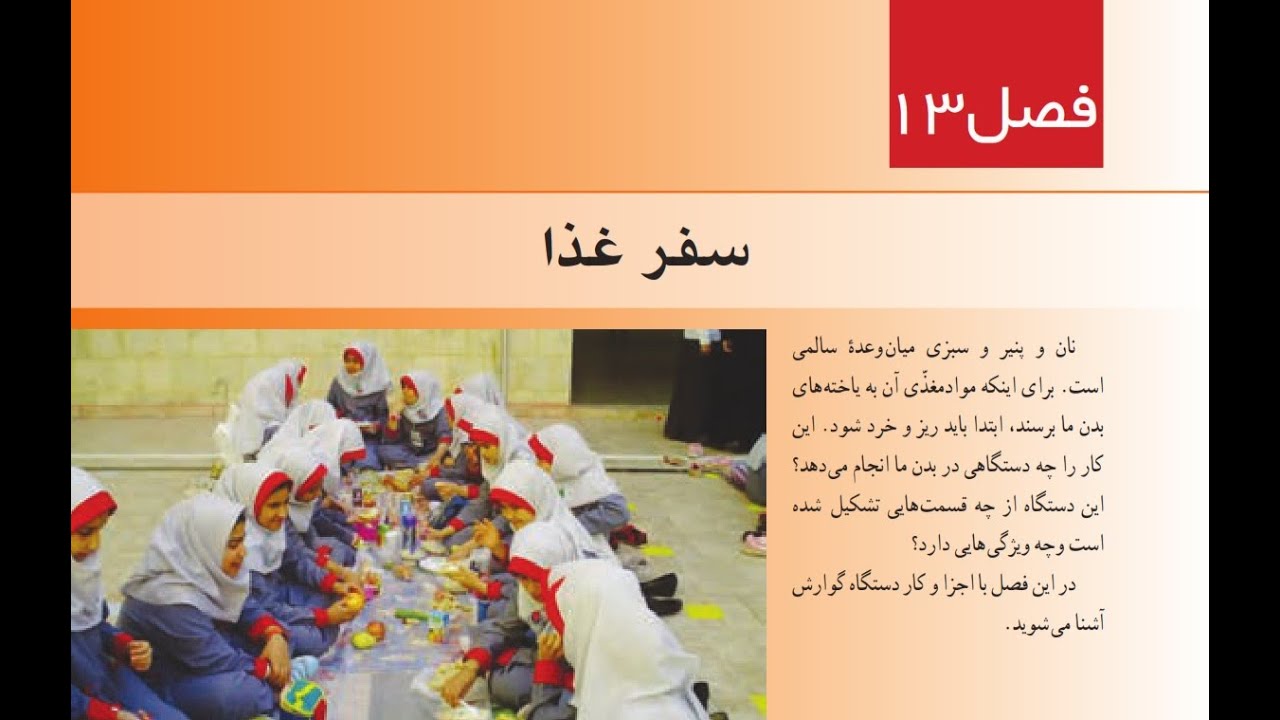 تدریس کامل فصل 13 علوم هفتم - سفر غذا - همراه با سید رضا واقفی