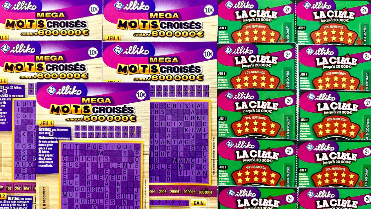 5 MEGA MOTS CROISÉS ET 10 LA CIBLE !!