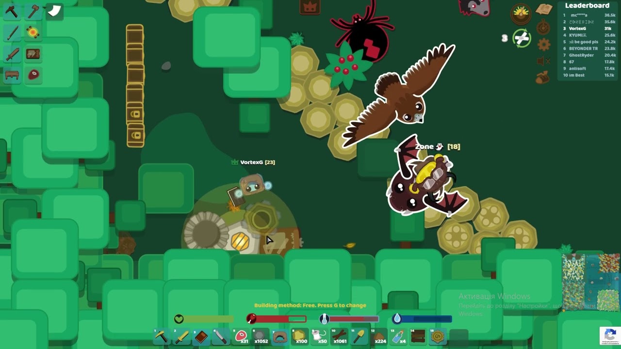 [Starve.io] - Golden base in a corner of the forest
