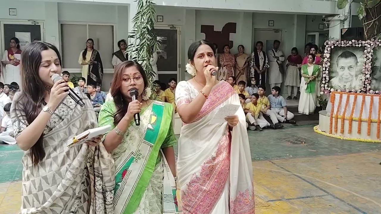 Vocal Recital of Tagore Songs by Parents | Aakash Jure Suninu Oi Baje & Oi Ashon Tole | Day 1