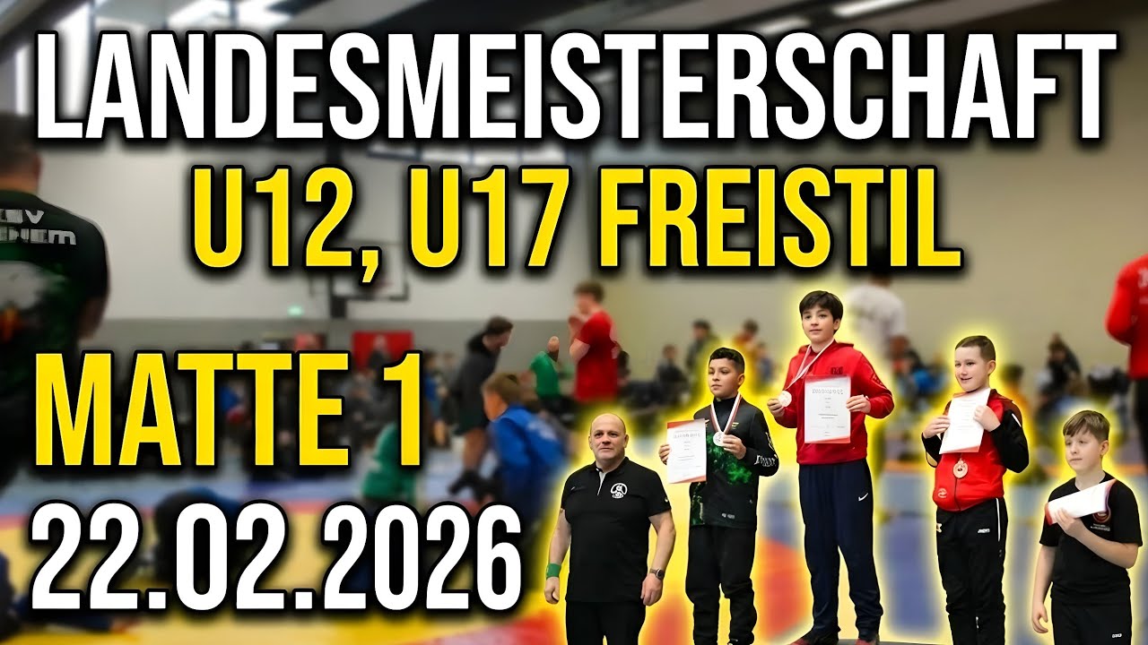 Landesmeisterschaft Hessen U12, U17 Freistil (matte 1) #wrestling #ringen #sports 