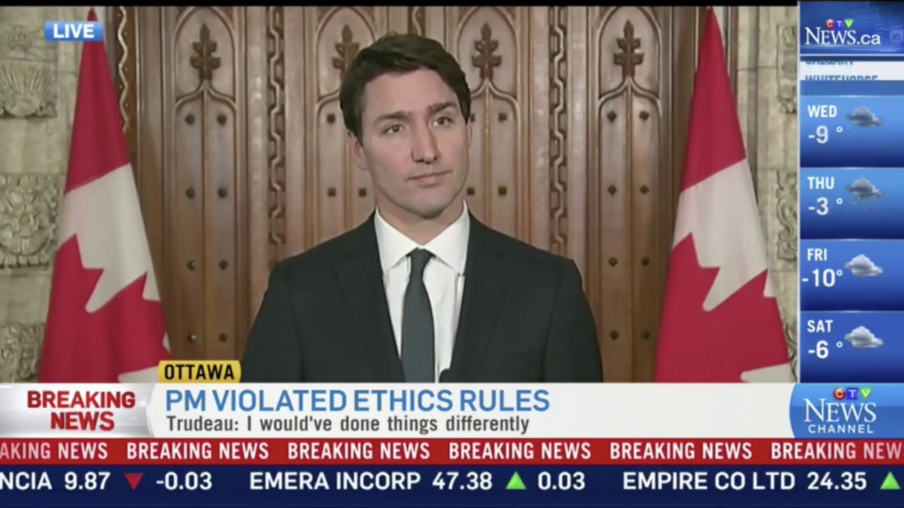 Trudeau responds to ruling that he broke ethics law in Aga Khan island vacation