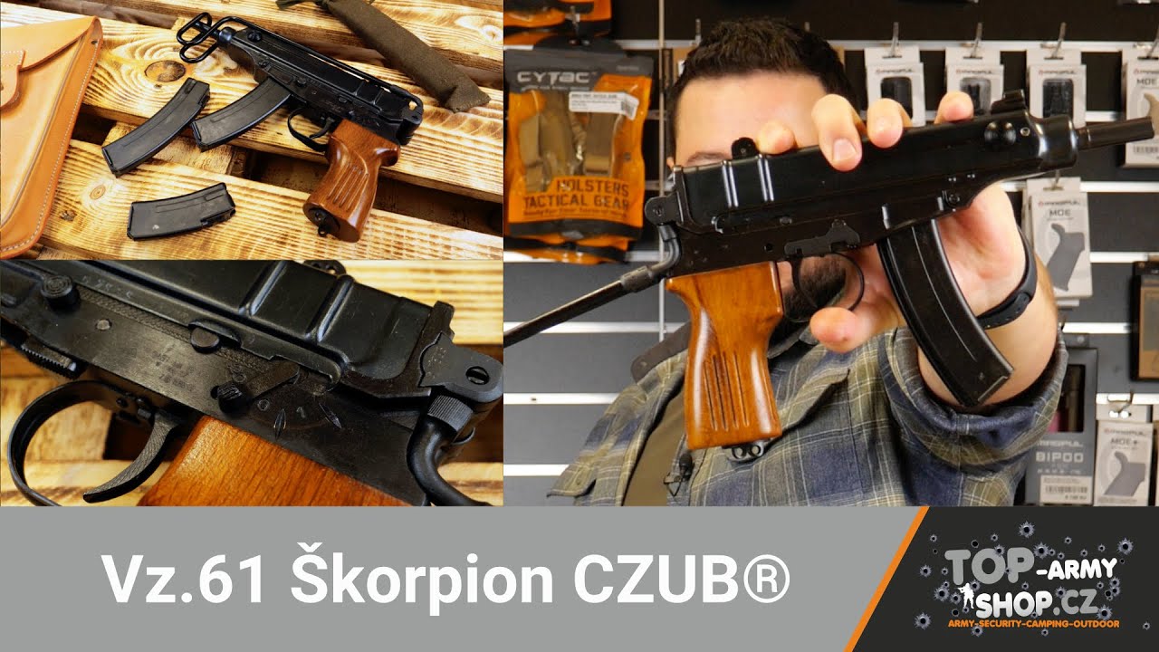Samopal škorpion Vz 61 CZUB® Stará dobrá klasika! Rigad