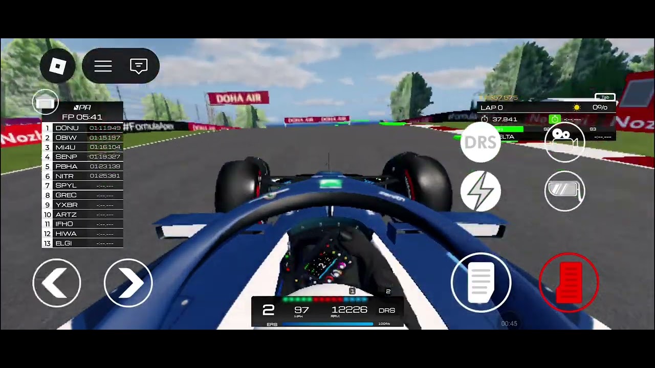 Day 2 of improving my skills in this formula 1 game in roblox 