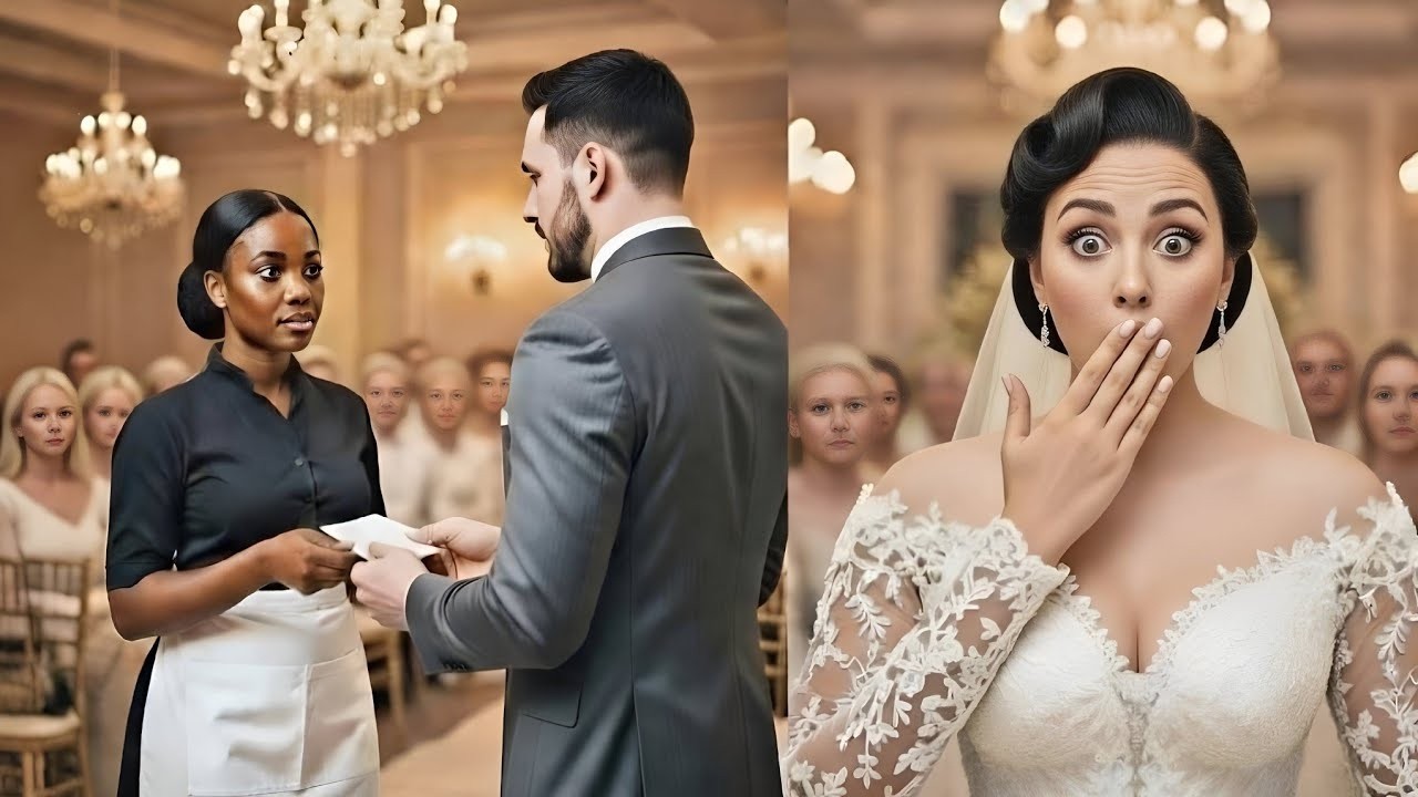 Billionaire Halted the Wedding When his Black Maid Handed Him a Note, His Bride Froze