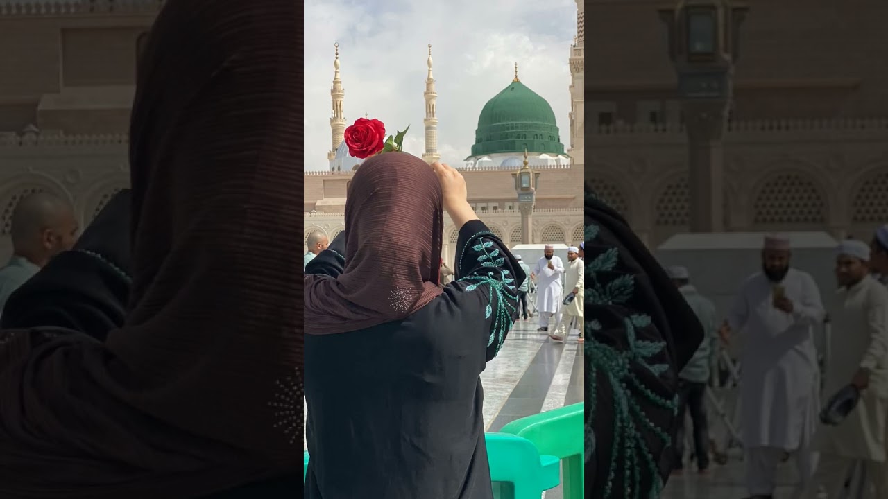 Itna to karam karna aye chasme kareema🌹🤍✨#madinasharif​ #beautiful#masjidnabawiﷺ​#shorts​#ytshorts