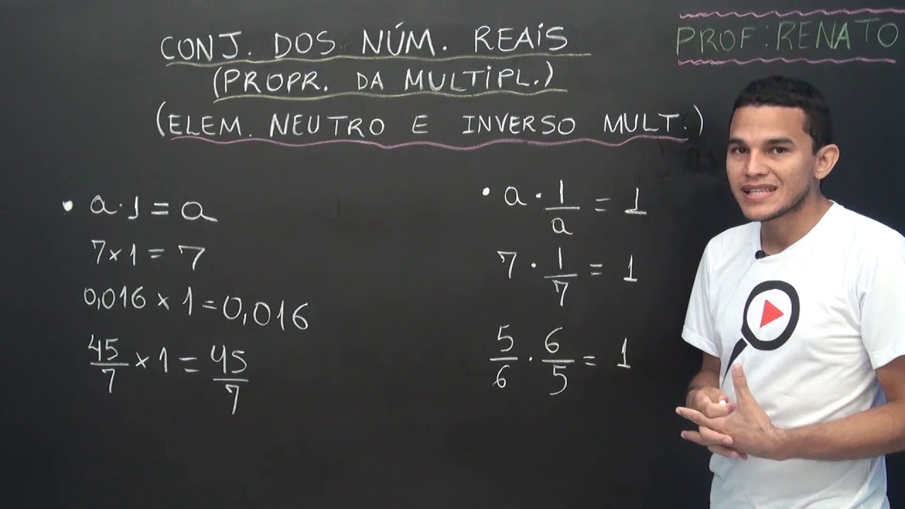 Conjunto dos Números Reais - Propriedade Multiplicativa (Elemento Neutro e inverso Multiplicativo)