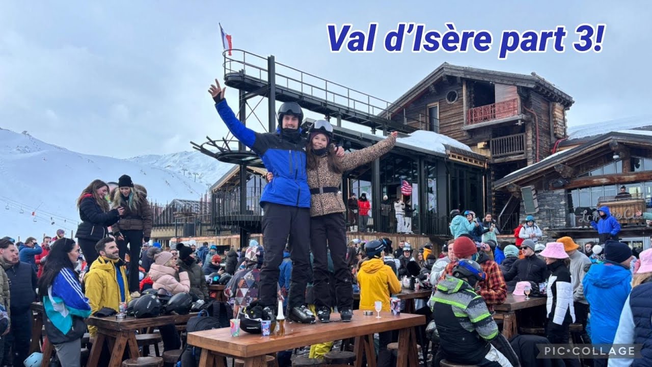Val d'Isère Vlog  Part 3 - partying at La Folie Douce and getting stuck on a closed run!
