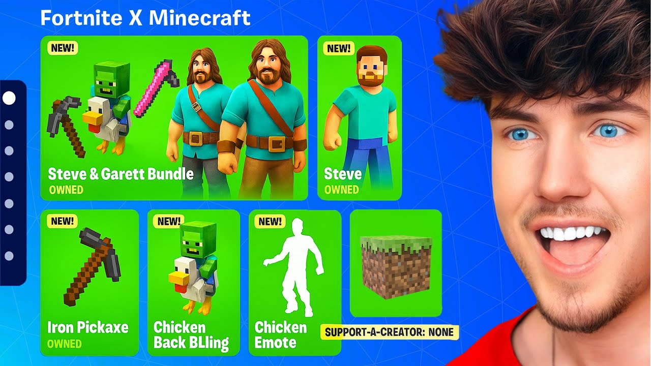 Fortnite X Minecraft Film Tik Toks
