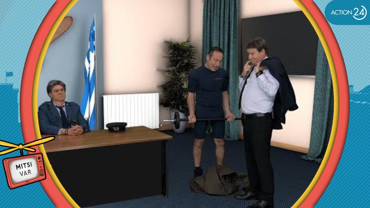 Ο σμήναρχος Κάκαλος υποδέχεται Κασσελάκη - Τάιλερ στης... Ελλάδος τα παιδιά | Mitsi VAR