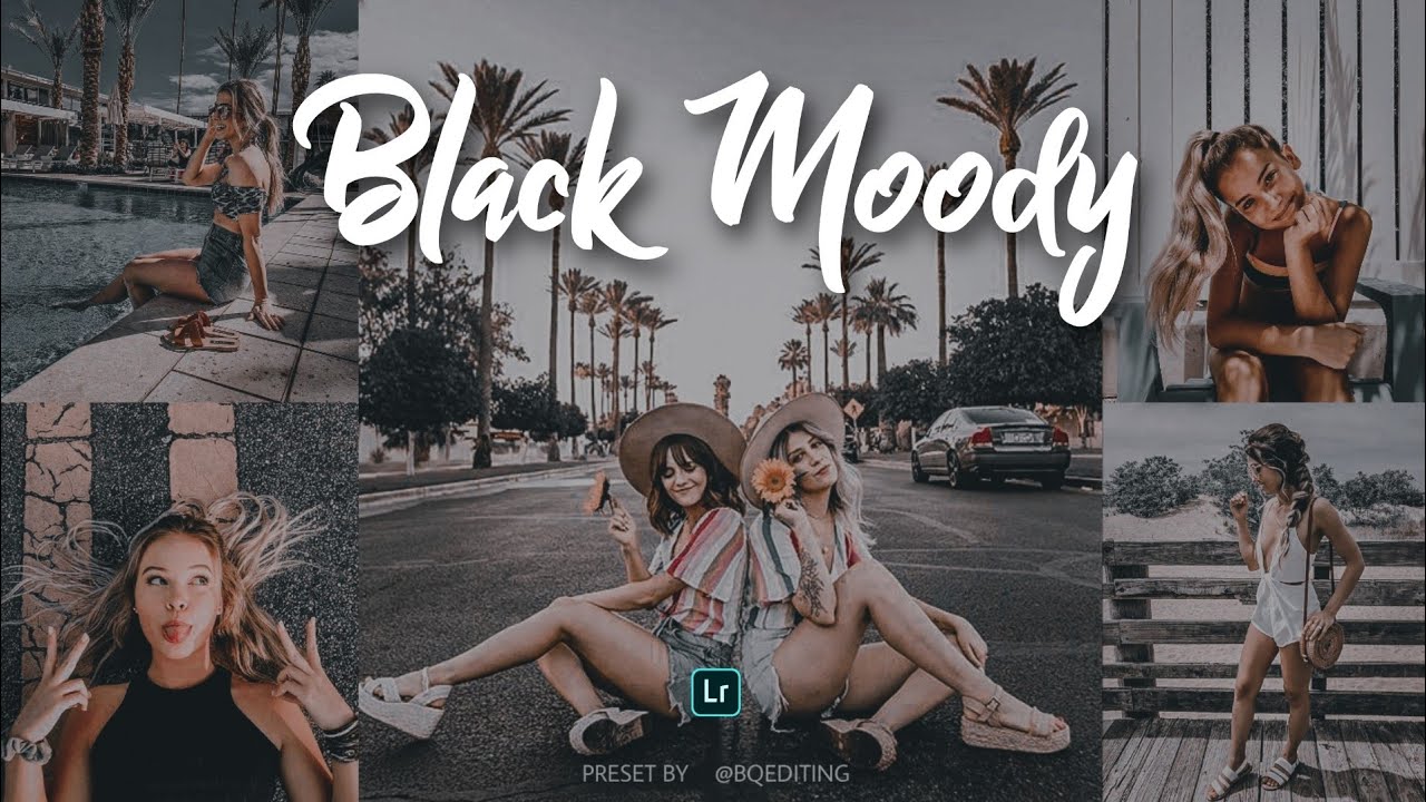 Black Moody filter - using lightroom mobile / MoodyPreset / dark preset / lightroom tutorial.