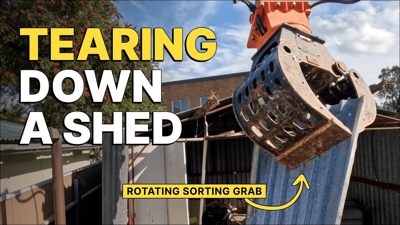 Customer Video: Xtreme Civil's 4-6 Tonne Rotating Sorting Grab in Action | Aussie Buckets